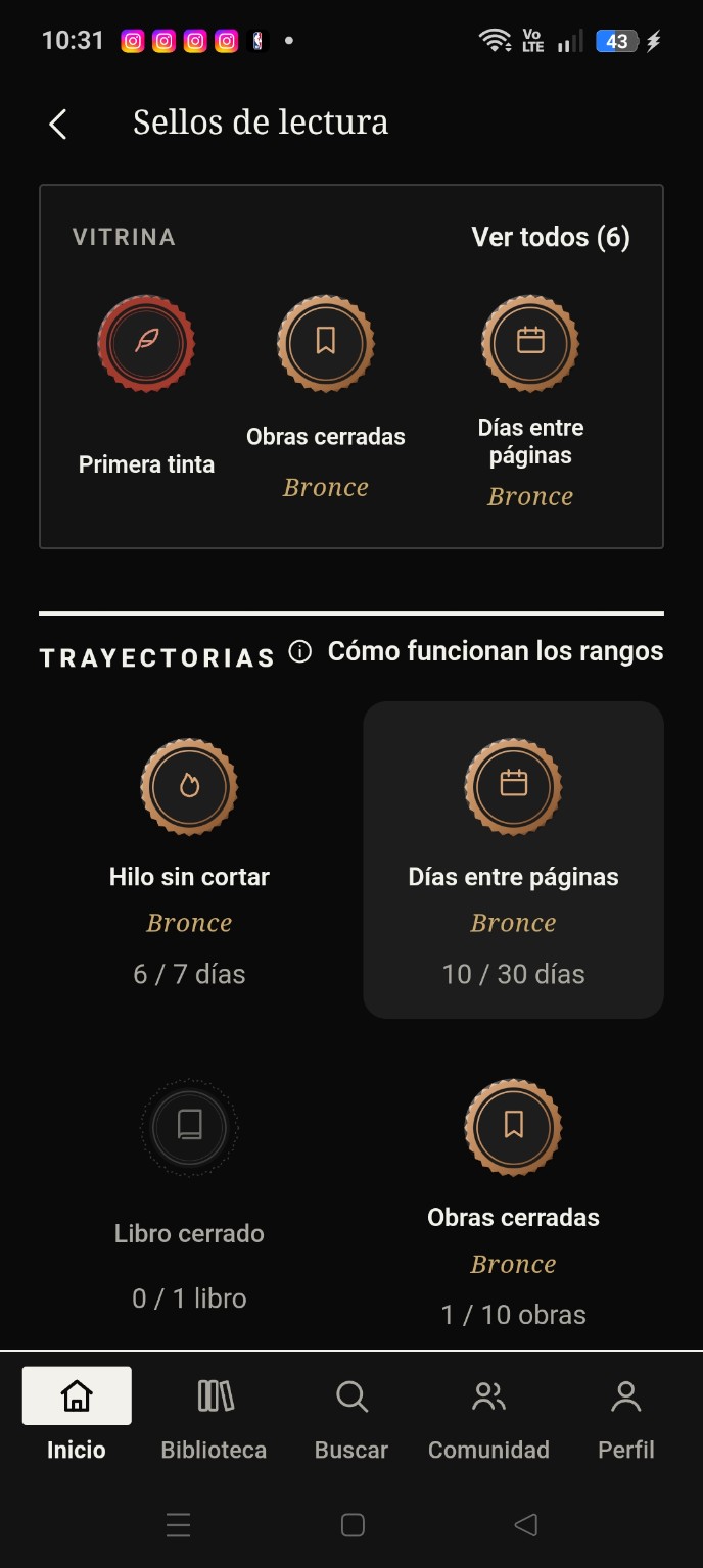 Sellos de lectura de Librivum